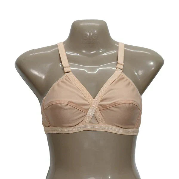 Pack Of 4 Classy Brief Comfortable Cotton Non Padded Bra ๐