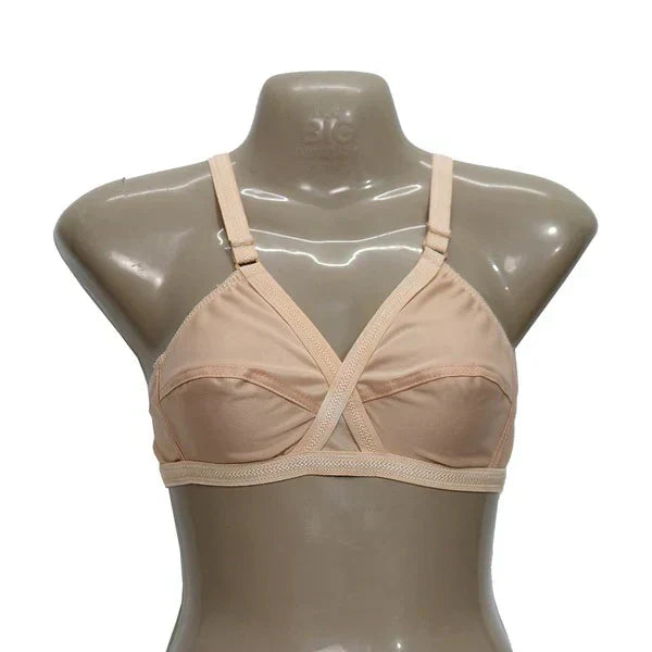 Pack Of 4 Classy Brief Comfortable Cotton Non Padded Bra ๐