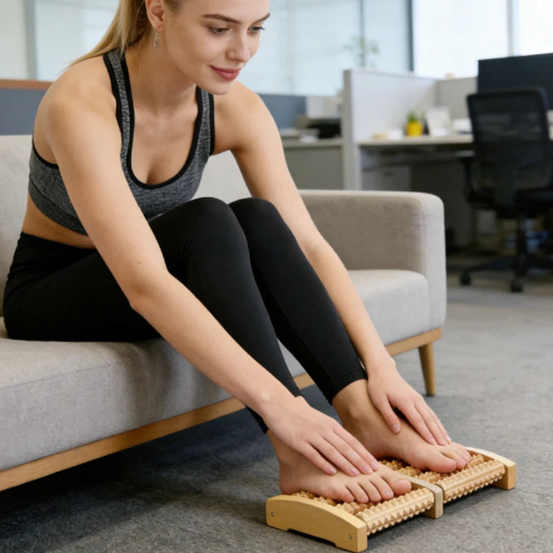 Wooden Foot Massager
